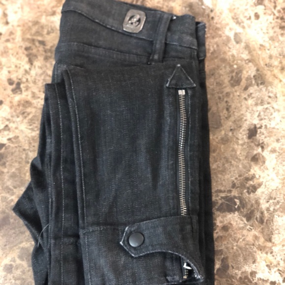 $228 RALPH LAUREN BLUE LABEL Black Skinny Jeans 25 - Picture 10 of 15